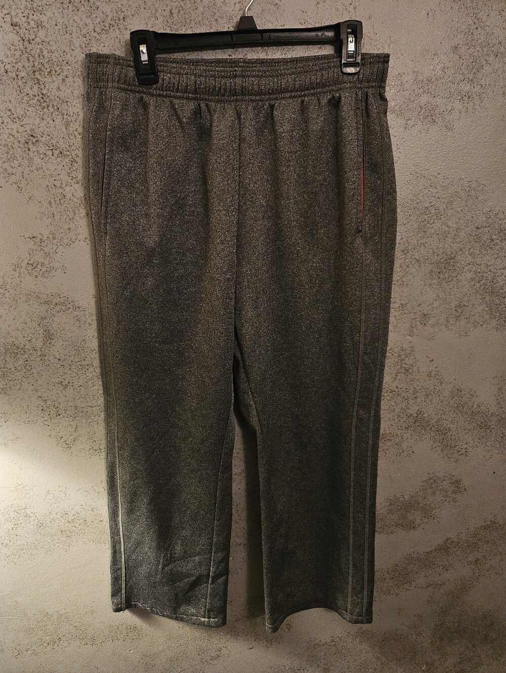Tek Gear Boys XL Gray Track Pants Drawstring Athletic Joggers 18-20